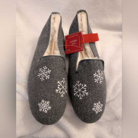 Cozy Faux Fur Slippers, Grey - Picture 2 of 5